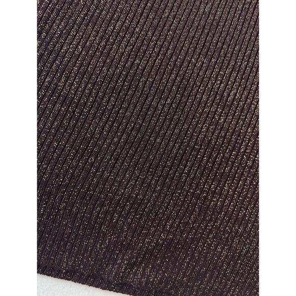 NEW Studio Works Short Sleeve Plum Gold Sweater Size‎ Small Preppy - Picture 3 of 6